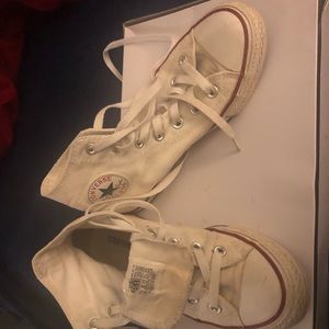 High top white converse